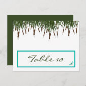 Carte de Place Écrite Cattail/Dragonfly dans Color (Devant / Derrière)