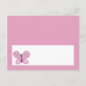 Carte de place écrite Papillon de prune de sucre (Devant)