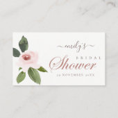 CARTE DE PLACE FÊTE DES MARIÉES ROSE ROSE BLANC SU (Dos)