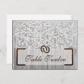 Carte de place inscriptible Chaussures de cheval s (Devant / Derrière)