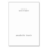 Carte de place Mariage de script avec nom d'invité (Par défaut)