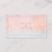 Carte de place Mariage plat pour coucher de soleil (Dos)