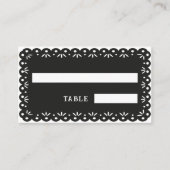 Carte de place NOIR PAPEL MEXICAINE PICADO (Devant)