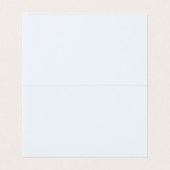 Carte de place pliée bleu poudre (Inside Unfolded)