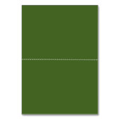 Carte de place pliée mariage irlandaise de trèfle  (Dos)