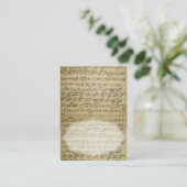 Carte de place pour la musique de feuilles ancienn (Debout devant)