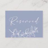 Carte de place réservée au Mariage de fleurs Periw (Devant)