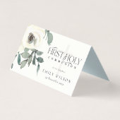 CARTE DE PLACE SOFT WHITE FLORAL FIRST SAINT COMMU (Back)
