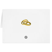 Carte de place tendance violet fleuri chic plié ta (Dos Horizontal)