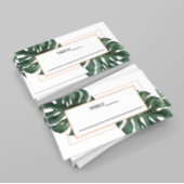 Carte de place Tropical Palm Leaf Monstera