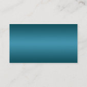 Carte de place Turquoise Damask RIBBON en argent (Dos)