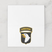 Carte De Placement 101e division aéroportée Vétéran militaire (Extérieur déplié)