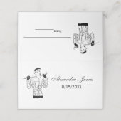 Carte De Placement 1930 s Fashionable Lady Golfer avec le club de gol (Extérieur déplié)