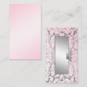 Carte De Placement 311-Argent Divine Rose doux Cadre (Devant / Derrière)