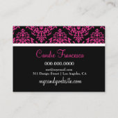 Carte De Placement 311 Glitzie Candie Table noire Rococo rose (Dos)