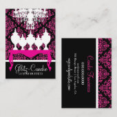 Carte De Placement 311 Glitzie Candie Table rose Rococo (Devant / Derrière)