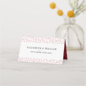 Carte De Placement 40e Anniversaire de Mariage Cœurs Rubis (Dos)