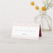 Carte De Placement 40e Anniversaire de Mariage Cœurs Rubis (Devant)