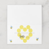 Carte de placement abeille et rayons de miel (Extérieur déplié)