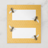Carte De Placement Abeilles et peigne jaune (Extérieur déplié)