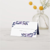 Carte De Placement Abondant Foliage Violet Botanique (Devant)