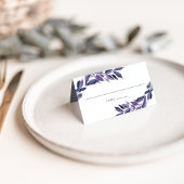 Carte De Placement Abondant Foliage Violet Botanique