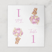 Carte De Placement Absolument adorable Teddy Bear Girly Plaques (Extérieur déplié)