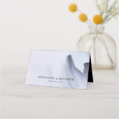 Carte De Placement Abstrait  moderne Mariage d'aquarelle noire (Dos)