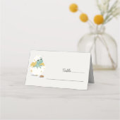 Carte De Placement Adorable Dinosaure Vert Oeuf Thème Baby Événements (Devant)