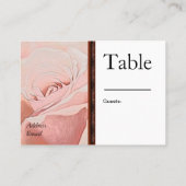 CARTE DE PLACEMENT AFFECTATIONS DU TABLEAU MARIAGE (Dos)