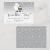 Carte De Placement Agneau mignon Devine Combien De Jeu De Douche (Devant / Derrière)