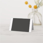 Carte De Placement Ajouter votre propre texte clair et gris foncé (Dos)