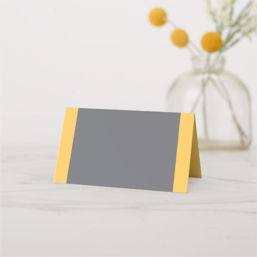 Carte De Placement Ajouter votre propre texte Moderne Lumière Orange (Dos)