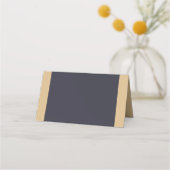 Carte De Placement Ajouter votre propre texte Moderne Sable et foncé (Dos)
