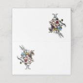 Carte De Placement Alice au pays des merveilles Lapin avec le rouge (Extérieur déplié)