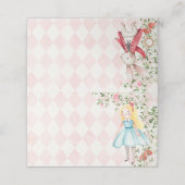 Carte De Placement Alice Aventures dans Woderland Anniversaire Tea Pa (Extérieur déplié)
