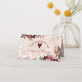Carte De Placement Alice in Wonderland Réservé Mariage de siège (Dos)