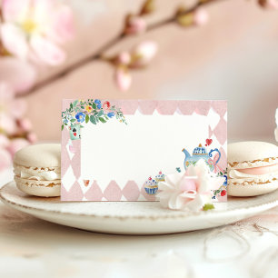 Carte De Placement Alice in Wonderland Tea Party Anniversaire Étiquet