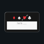 Carte De Placement Amour Frappe Las Vegas Remplir Nom Numéro de table<br><div class="desc">Parfait pour un mariage de casino classique de Las Vegas rouge,  noir et blanc,  cette carte de place de numéro de table peut être entièrement adaptée à votre événement. N'oubliez pas de commander suffisamment pour chaque établissement !</div>