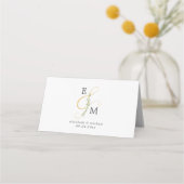 Carte De Placement Ampersand Mariage simple Eucalyptus (Dos)