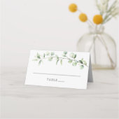 Carte De Placement Ampersand Mariage simple Eucalyptus (Devant)