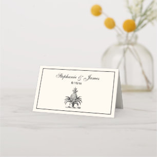 Carte De Placement Ananas préppy Heraldique Manteau d'armoiries Crest