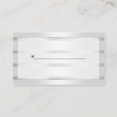 Carte De Placement Ancre Blu de marine nautique Silver What Place Car (Dos)