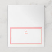 Carte De Placement Ancre classique moderne de couleur modifiable (Extérieur déplié)