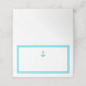 Carte De Placement Ancre classique moderne de couleur modifiable (Extérieur déplié)