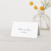 Carte De Placement Ancre nautique   Bleu Mariage (Dos)