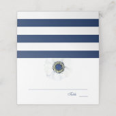 Carte De Placement Anémon de minuit | Mariage floral (Extérieur déplié)