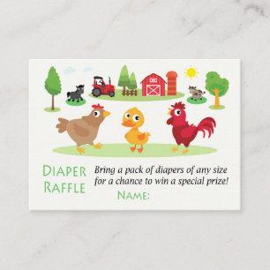 Carte De Placement Animaux de ferme Filets de rousseur