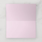 Carte De Placement Animaux de ferme floraux roses En vichy (Intérieur déplié)