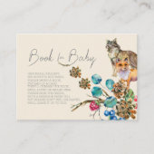 Carte De Placement Animaux des bois | Livre Pour Baby Insert Card | F (Devant)